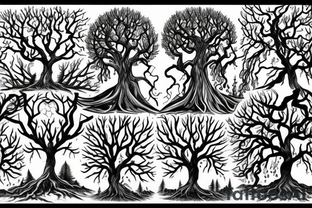 trees of valinor tattoo idea