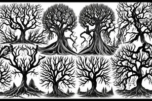 trees of valinor tattoo idea