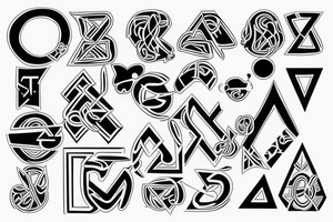 Lettering anagram STFU tattoo idea