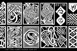 Lettering anagram STFU tattoo idea