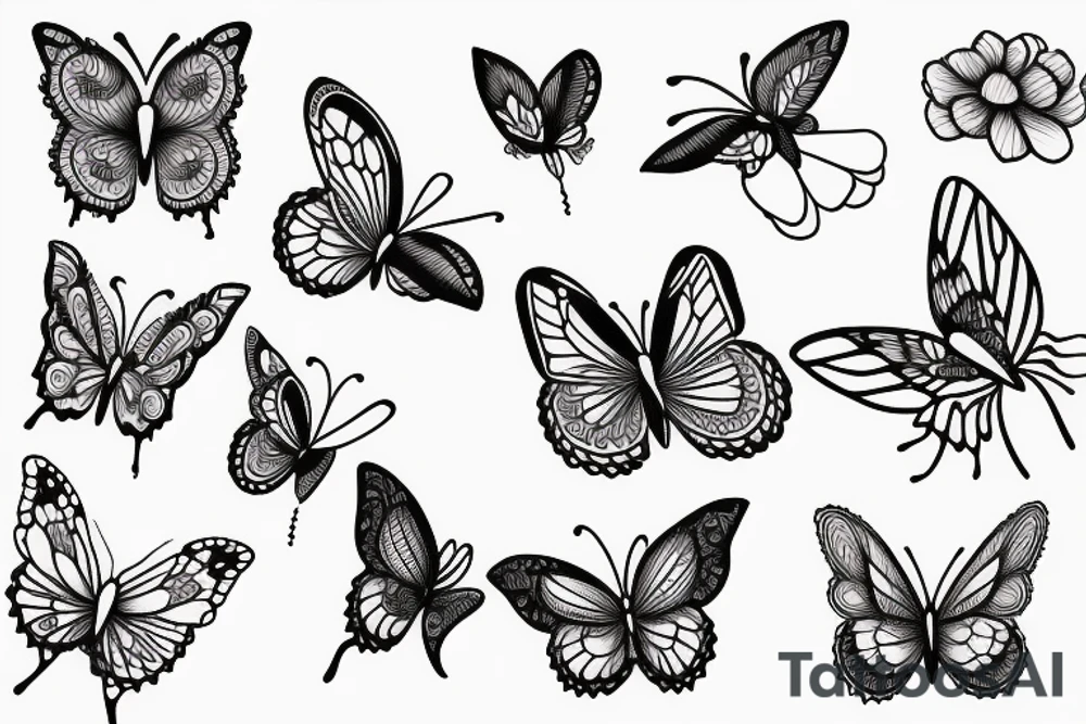 Teacup and Butterfly tattoo idea