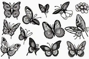 Teacup and Butterfly tattoo idea