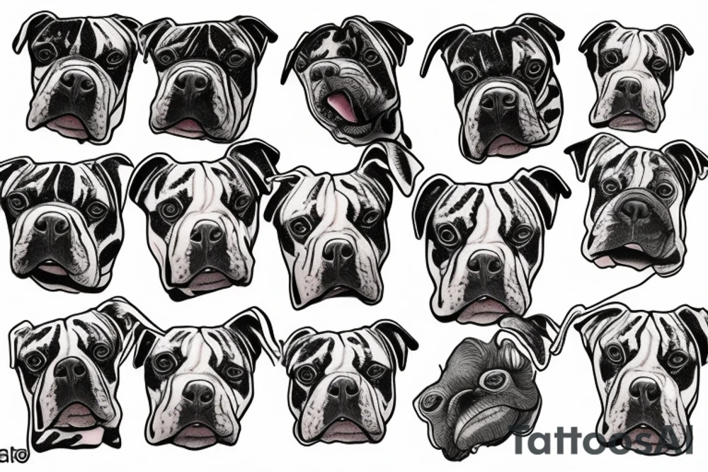 pitbulls tattoo idea