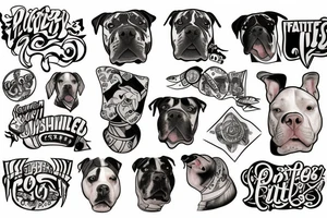 pitbulls tattoo idea