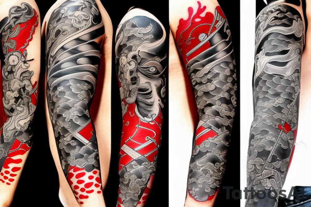 un samurai japones tattoo idea