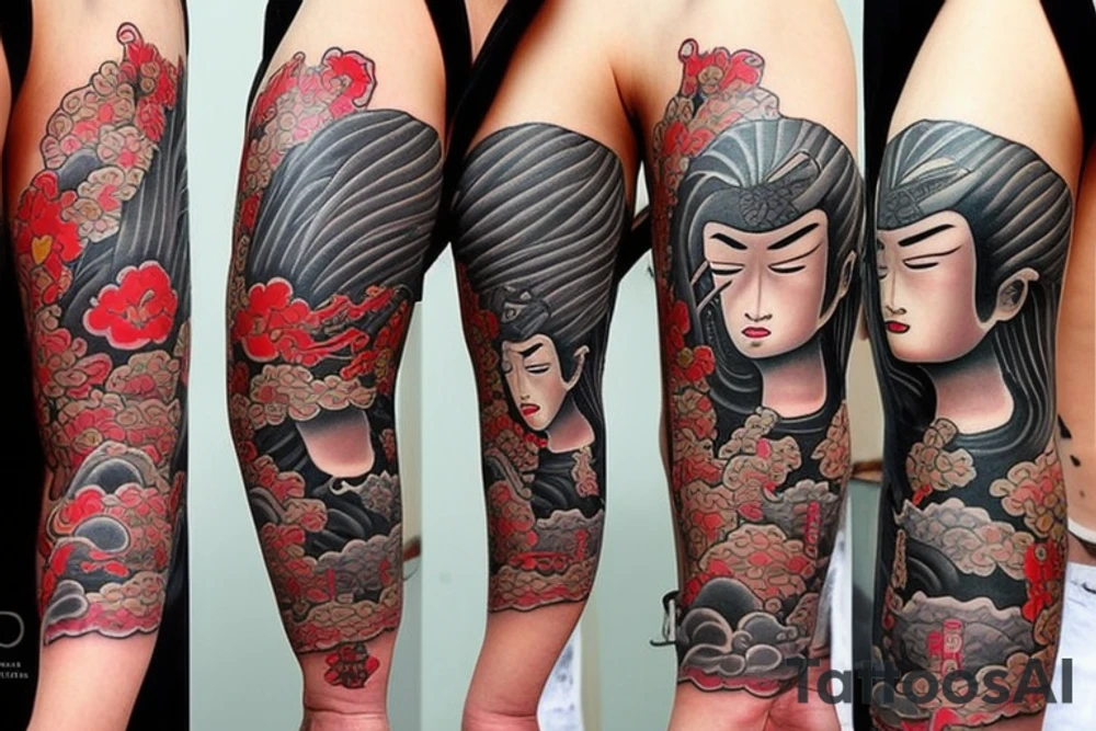 Japanese samurai tattoo idea
