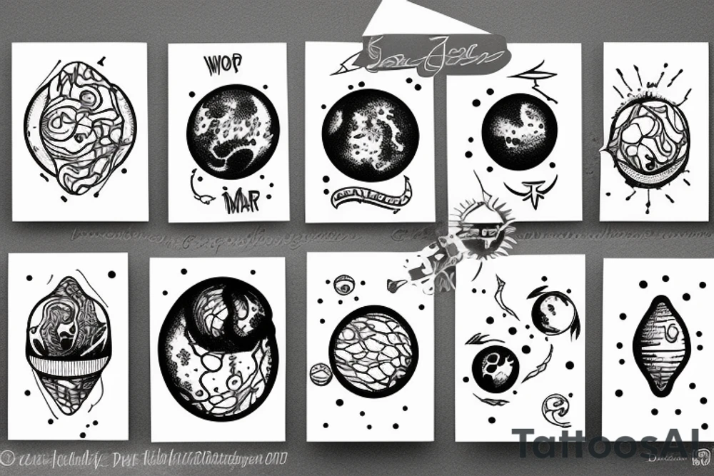 planet Mars tattoo idea