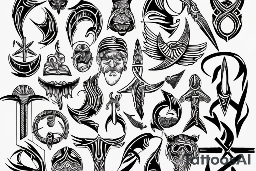 Poseidon's trident tattoo idea