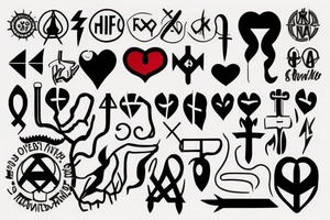 Hiv/aids awareness and stigma tattoo idea