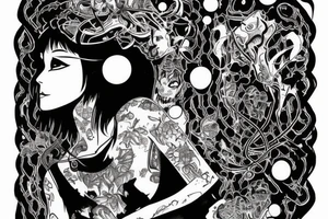 Gaze into her killing jar I'd sometimes stare for hours, She even poked the holes so I can breathe tattoo idea