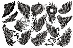 wings tattoo idea