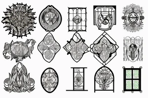 Stained glass window in my mind tattoo idea