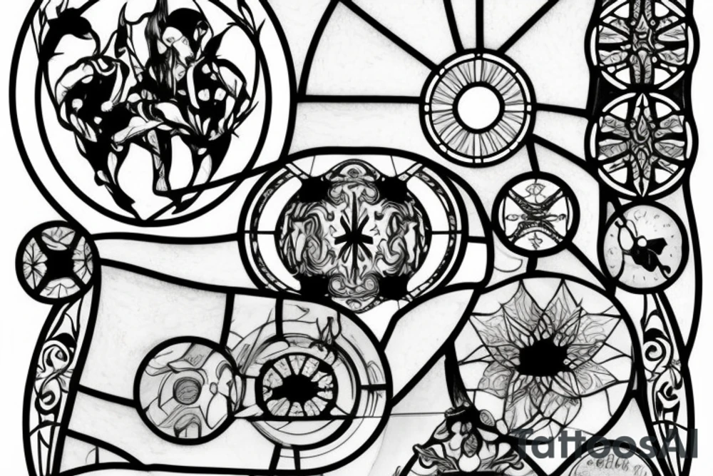 Stained glass window in my mind tattoo idea
