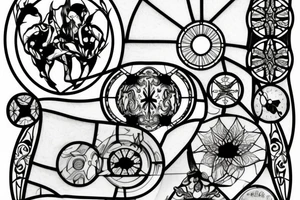 Stained glass window in my mind tattoo idea