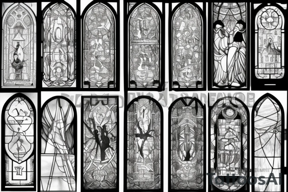 Stained glass window in my mind tattoo idea
