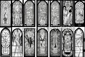 Stained glass window in my mind tattoo idea
