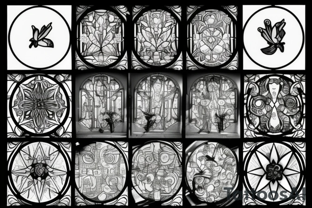 Stained glass window in my mind tattoo idea