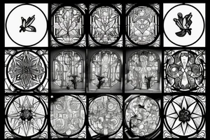 Stained glass window in my mind tattoo idea