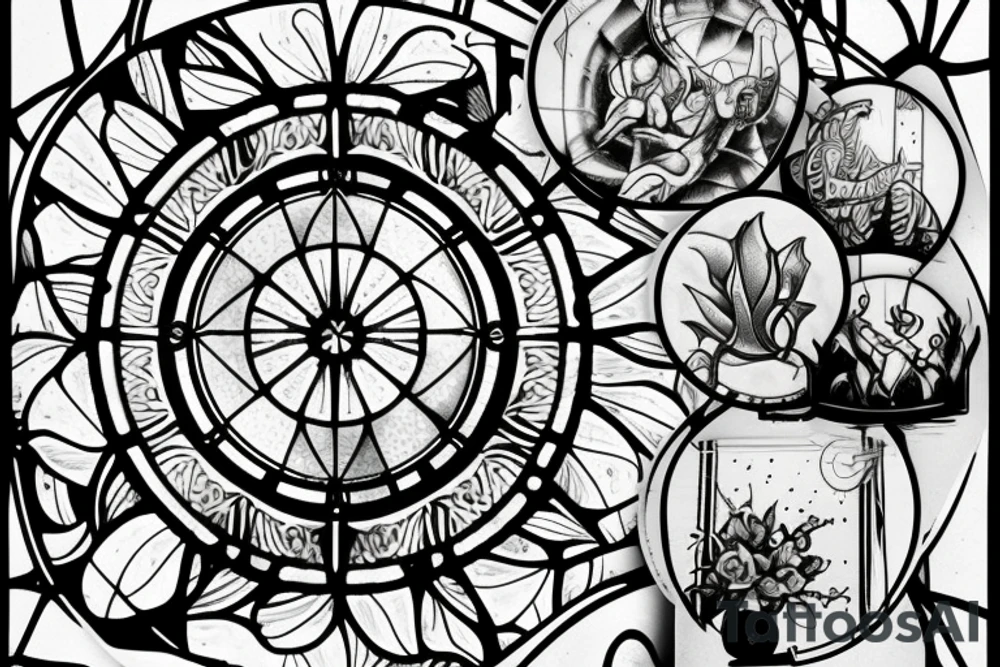 Stained glass window in my mind tattoo idea