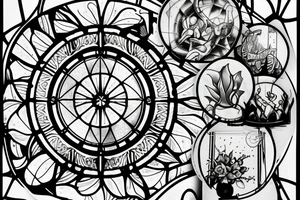 Stained glass window in my mind tattoo idea