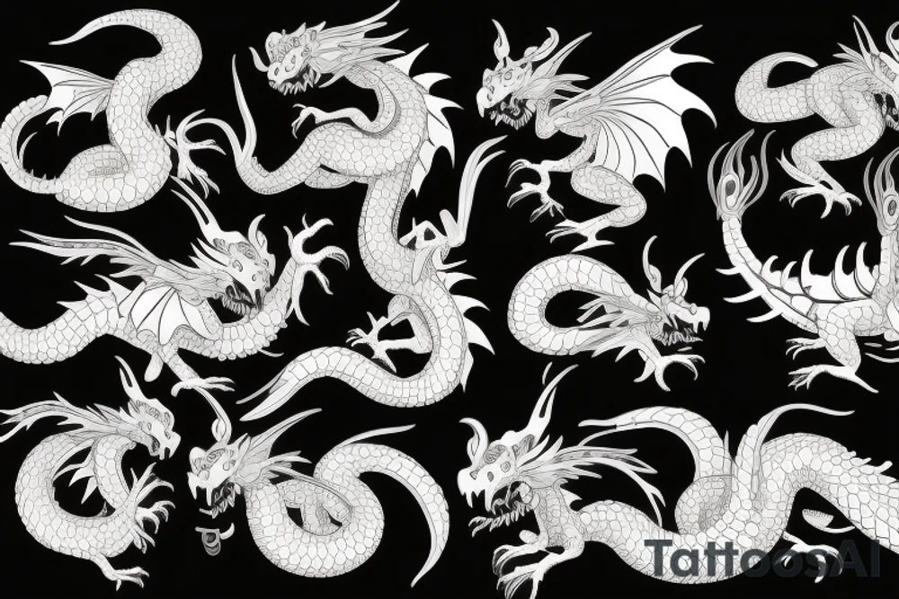 Hungarian Horntail dragon tattoo idea
