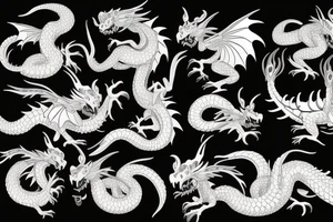 Hungarian Horntail dragon tattoo idea