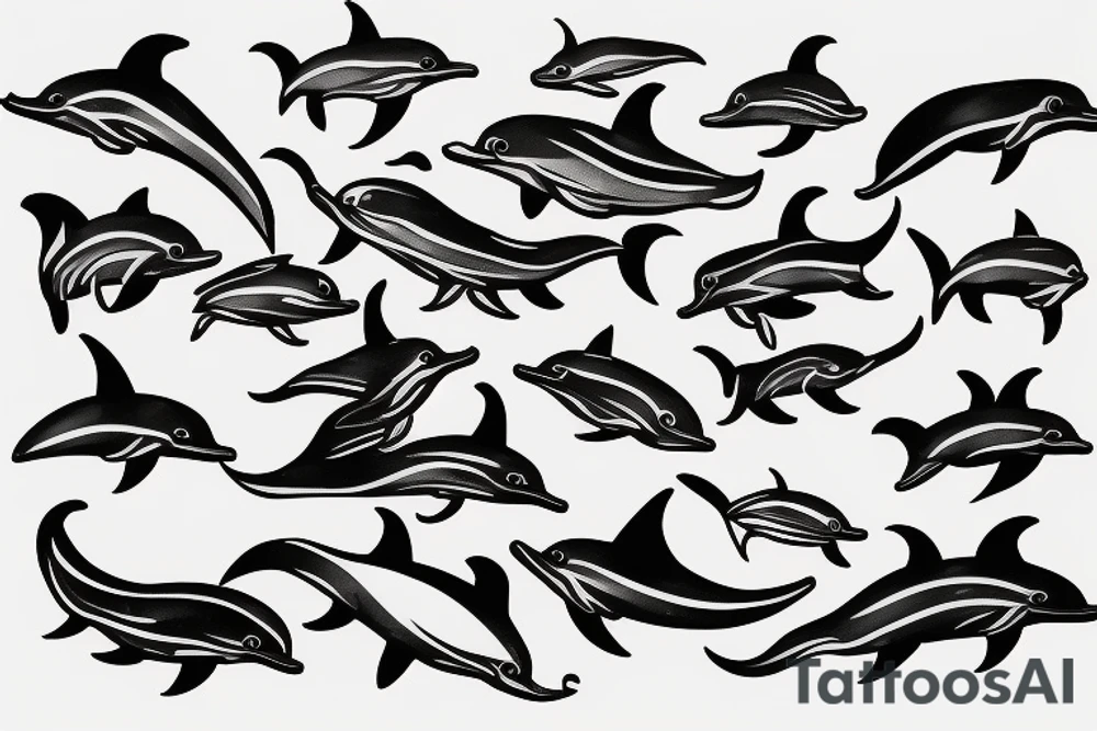 small dolphin tattoo idea