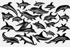 small dolphin tattoo idea