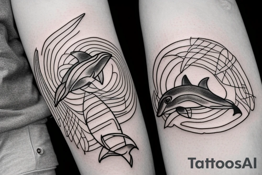 small dolphin tattoo idea
