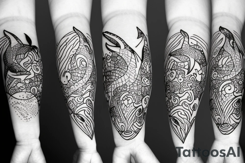 small dolphin tattoo idea