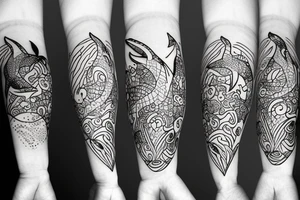 small dolphin tattoo idea