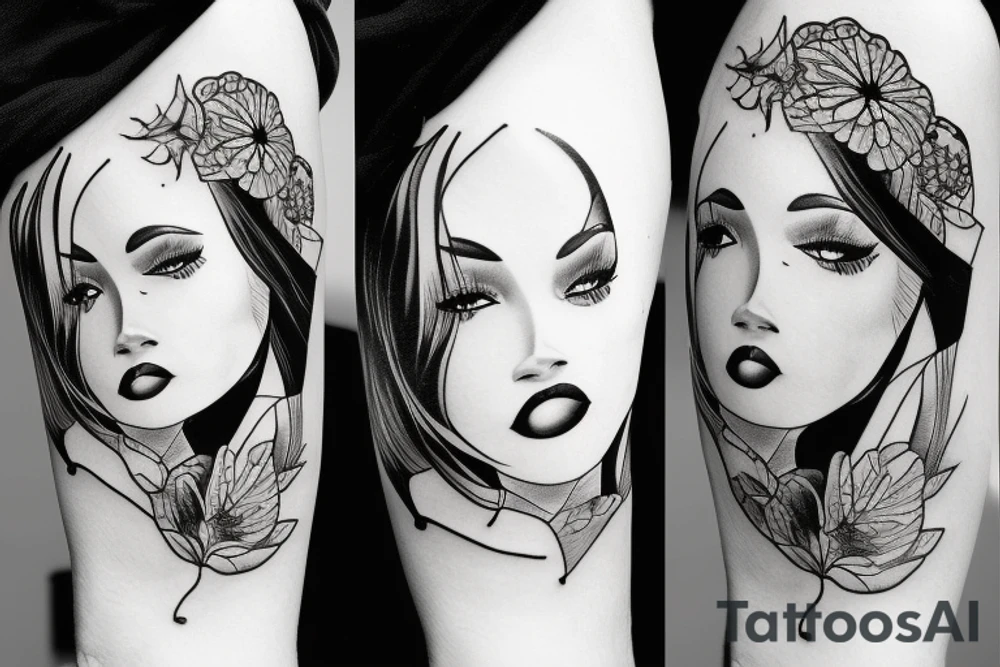 Hood girl tattoo idea