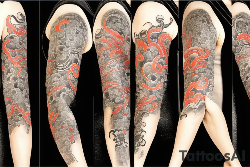 japanese full sleeve tattoo idea