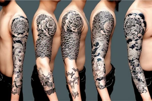 japanese full sleeve tattoo idea