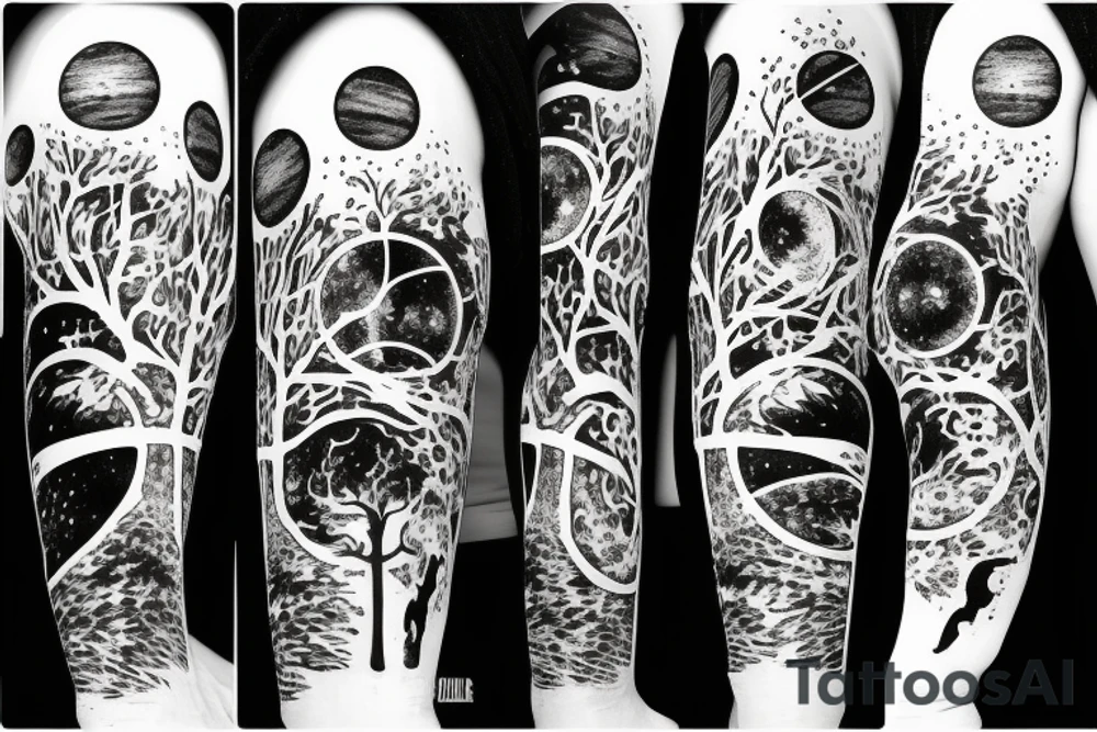 Chemistry elements with a tree and planets with dna tattoo idea Chemistry elements with a tree and planets with dna tattoo idea