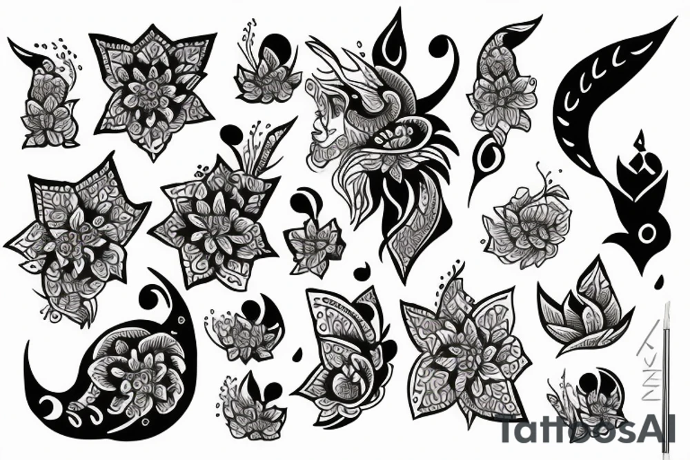 Ritu Krishna tattoo idea