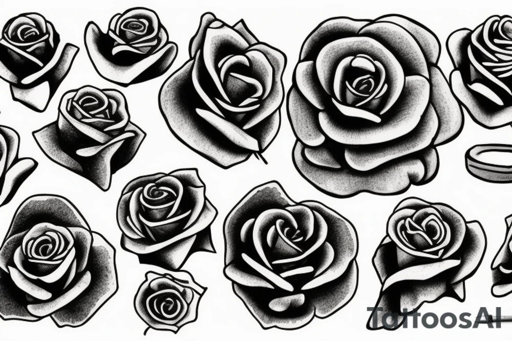 Death rose tattoo idea