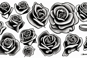 Death rose tattoo idea