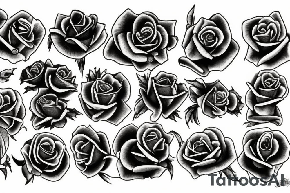 Death rose tattoo idea