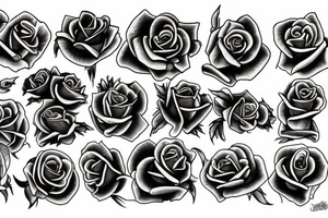 Death rose tattoo idea