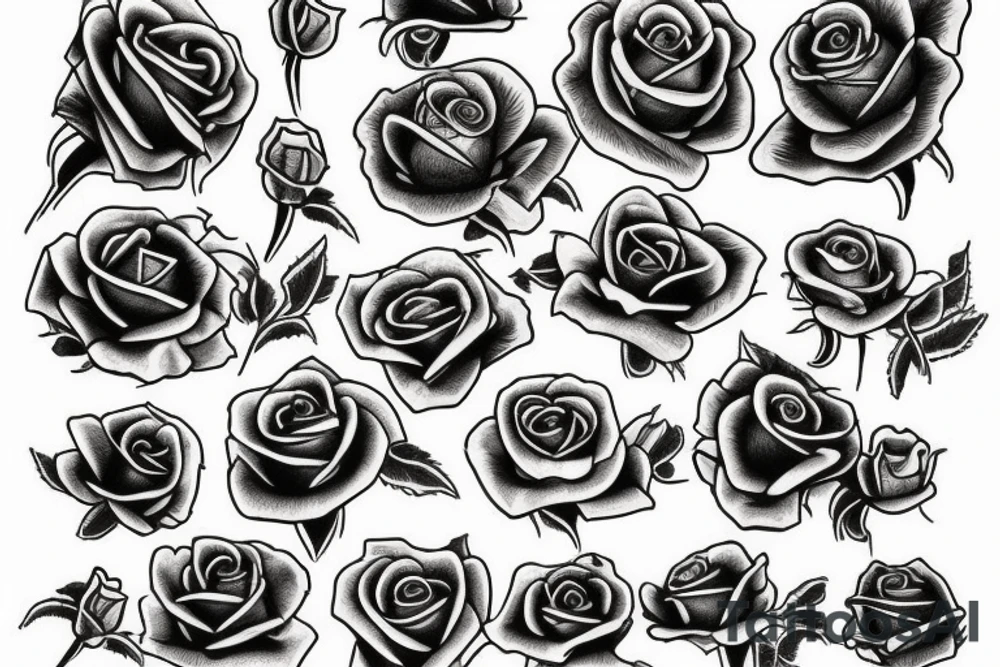 Death rose tattoo idea