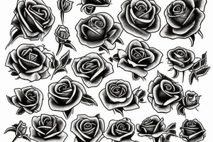 Death rose tattoo idea