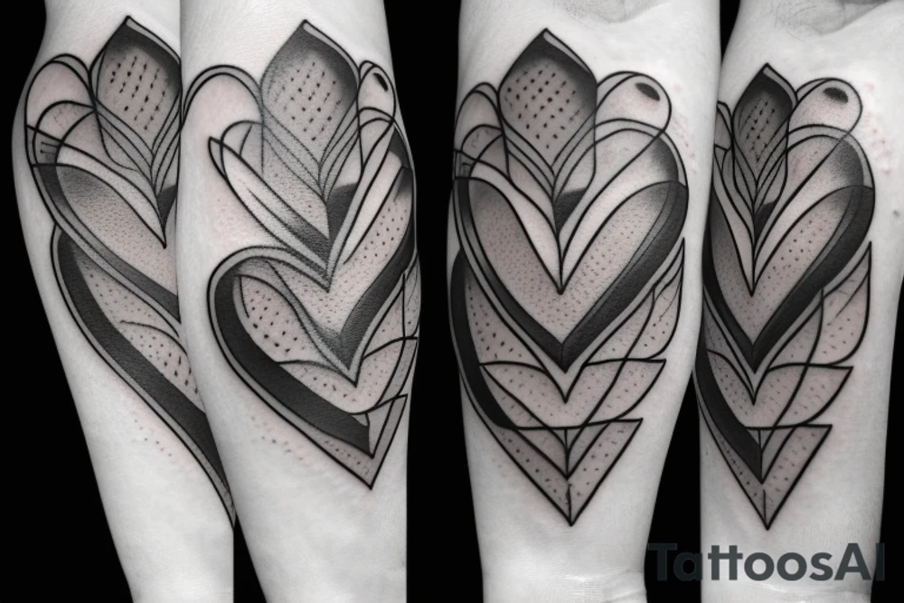 A human heart tattoo idea