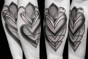 A human heart tattoo idea