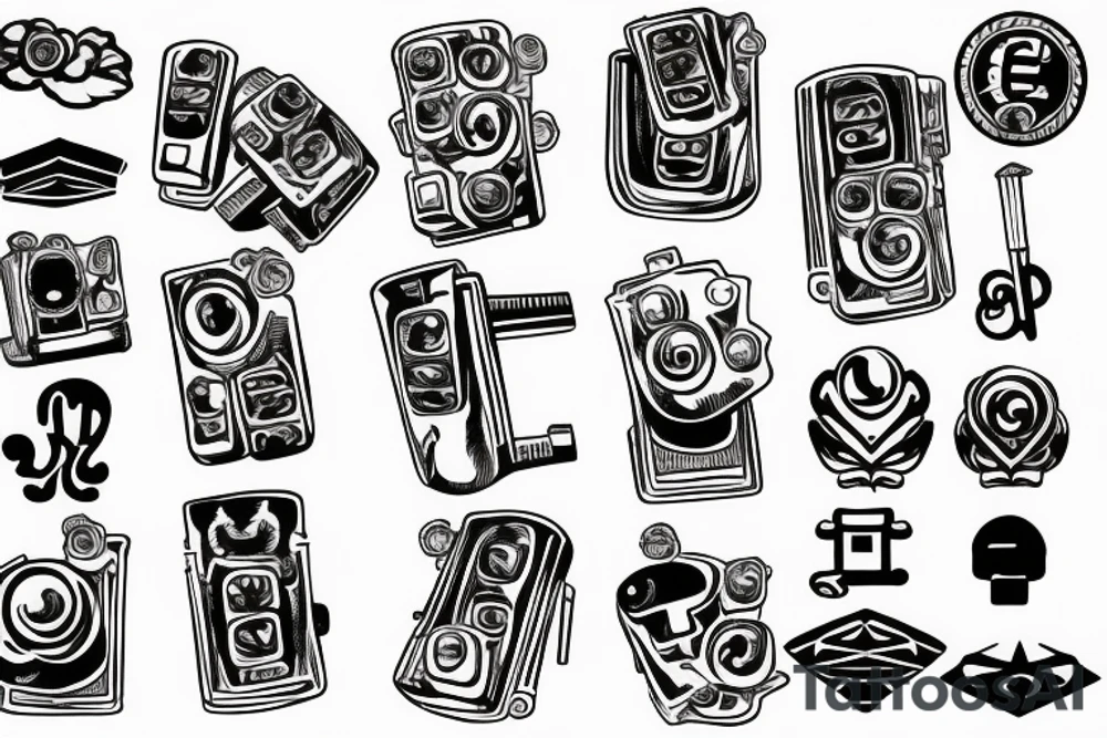 keyboard key cap tattoo idea