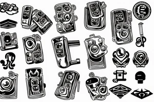 keyboard key cap tattoo idea