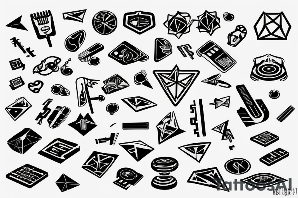 keyboard key tattoo idea