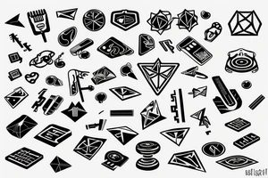 keyboard key tattoo idea