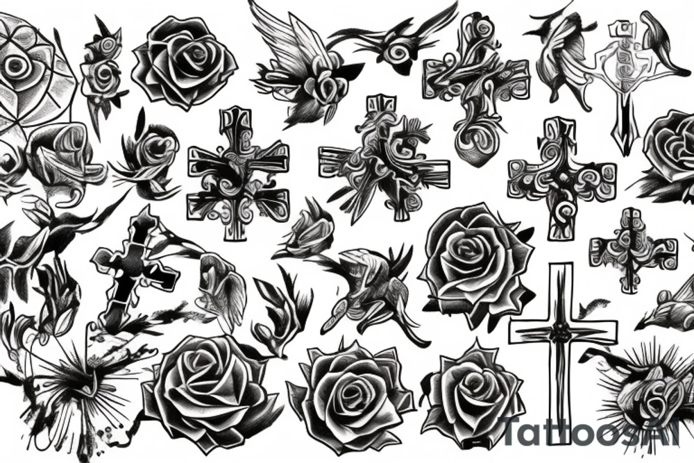 picture of a cross tattoo idea