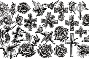 picture of a cross tattoo idea